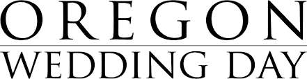 Black text reads "OREGON WEDDING DAY" in uppercase serif font, with a thin horizontal line separating the two lines—an elegant visual direction perfect for capturing your brand story in any photoshoot.